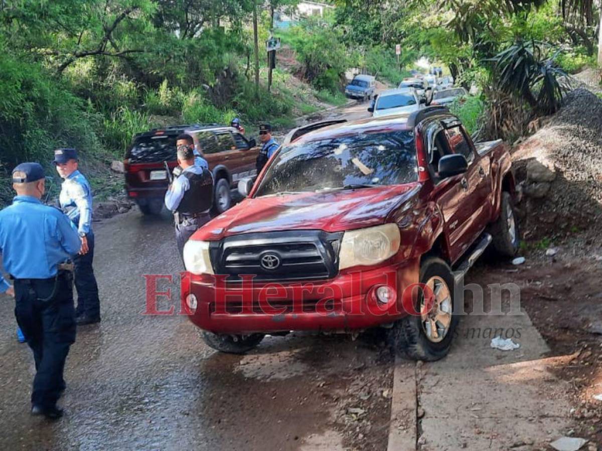 Atentan contra conductor en la colonia Los Pinos de la capital