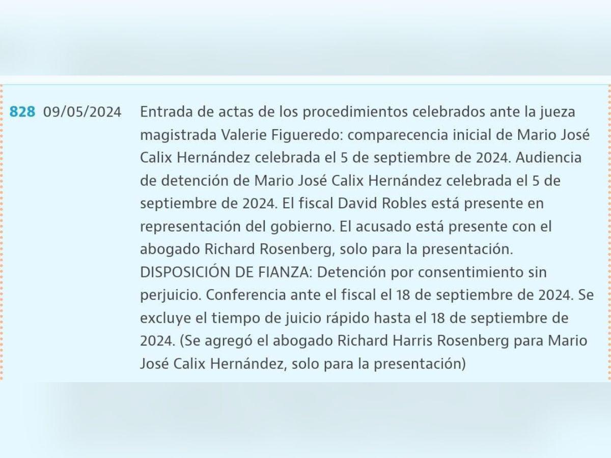 Mario “Cubeta” Cálix fue enviado a prisión tras declarar ante juez en Corte de NY