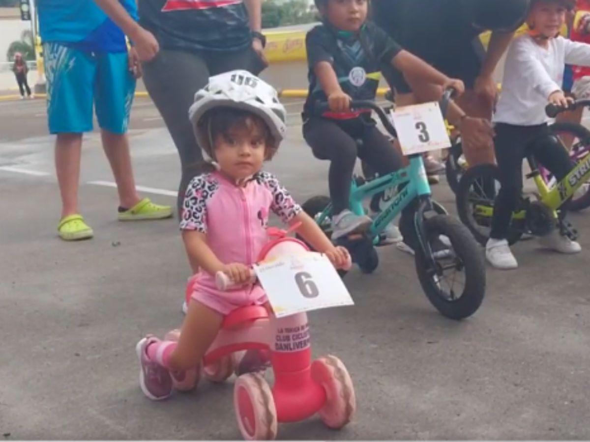 Joy Marie Hebberth, la pequeña que inspiró ternura en la Vuelta Ciclística Infantil 2024