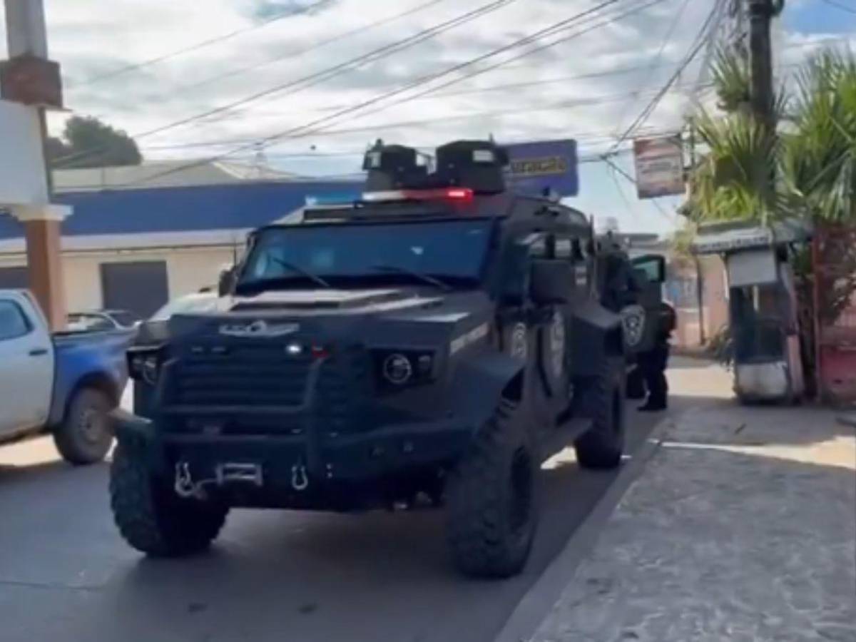 Black Mambas y 200 agentes policiales: así luce Catacamas tras intervención