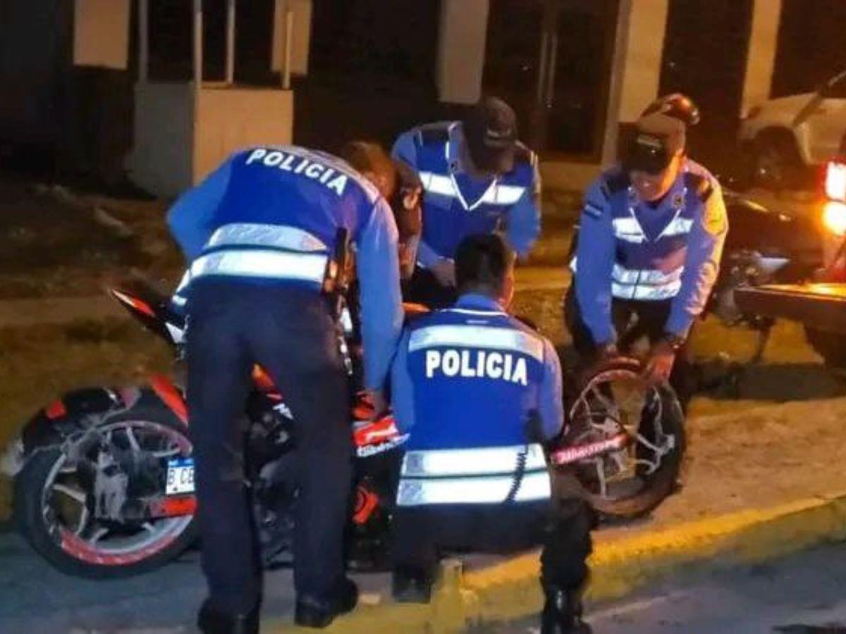 Dos jóvenes motociclistas mueren tras chocar en Santa Rosa de Copán