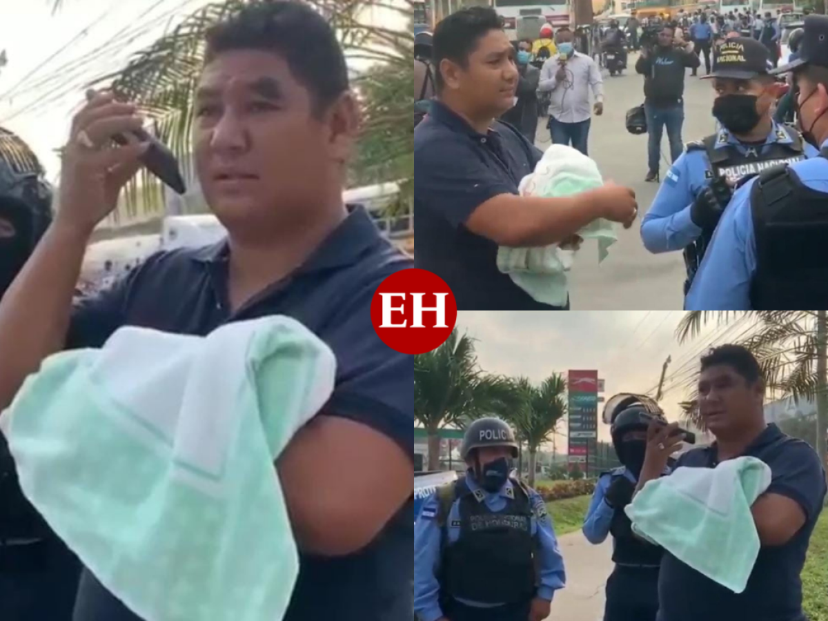 VIDEO: Transportistas impiden paso a padre que cargaba en brazos a su bebé muerta en La Ceiba