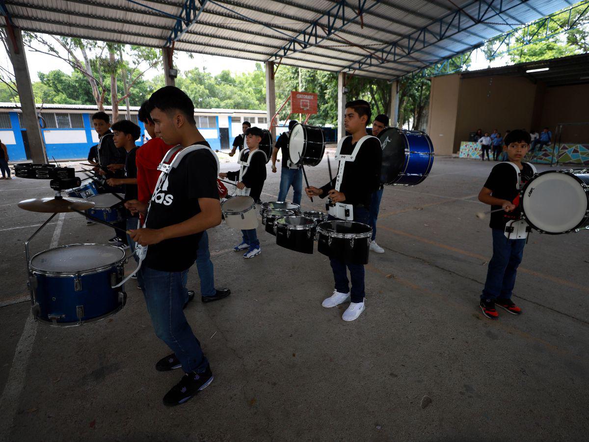 Talento y pasión: banda del Saúl Zelaya Jiménez lista para los desfiles patrios