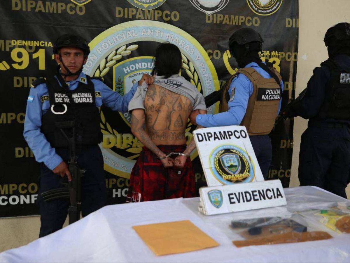 Capturan a fundador de la Pandilla 18 en Comayagüela; ha sido arrestado 19 veces