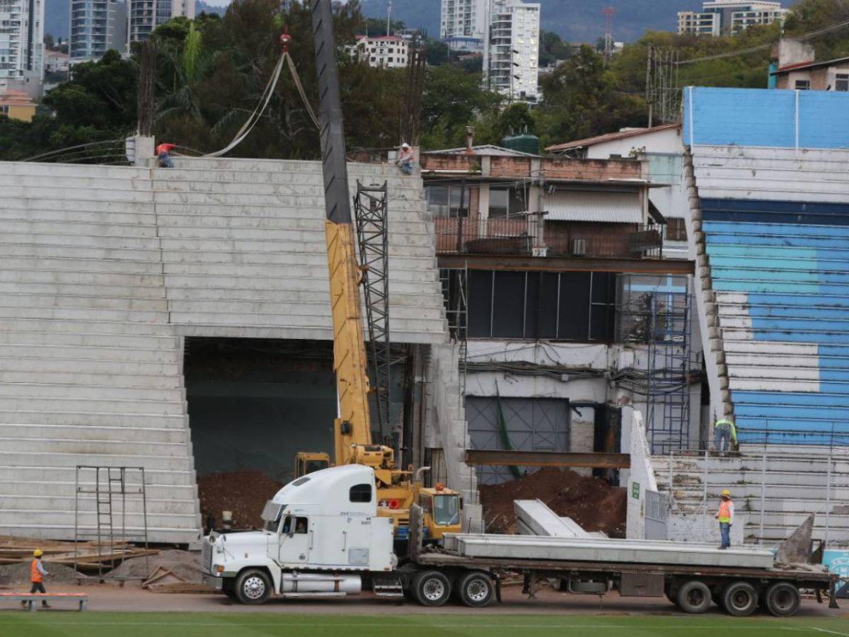 Así van las obras en nueva gradería del Estadio Nacional y su alto costo