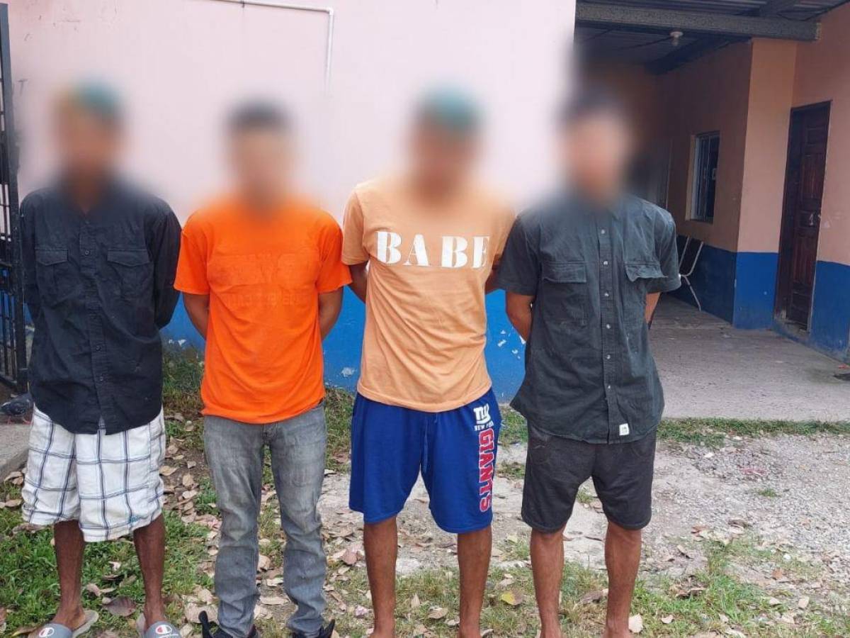 Capturan a cuatro miembros de la banda “Los Chanchitos” en La Ceiba