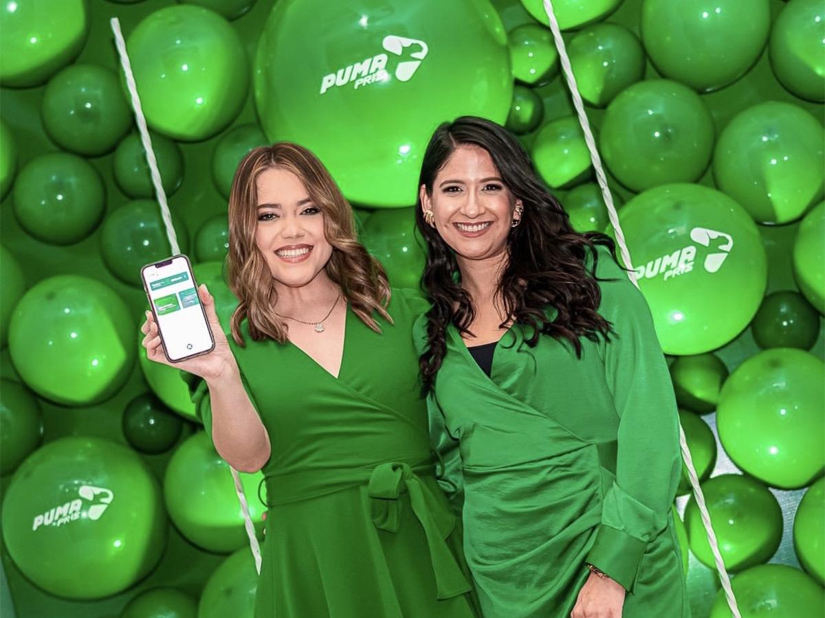 <i>Erika Williams junto a Paola Padilla, Marketing Manager de Puma Energy Honduras, presentando la nueva versión de Puma Pris.</i>