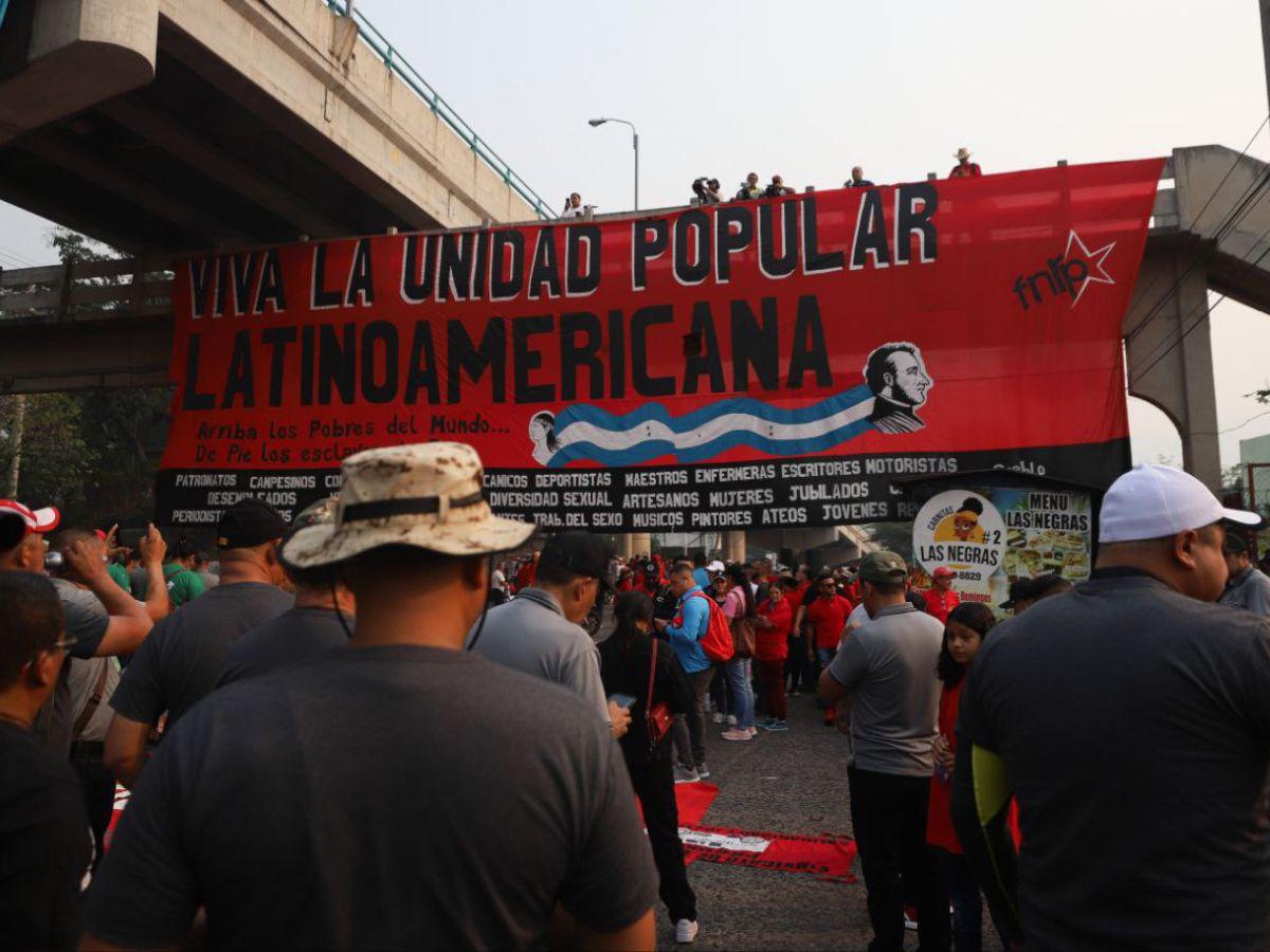Trabajadores hondureños conmemoran el Día Internacional de Trabajo