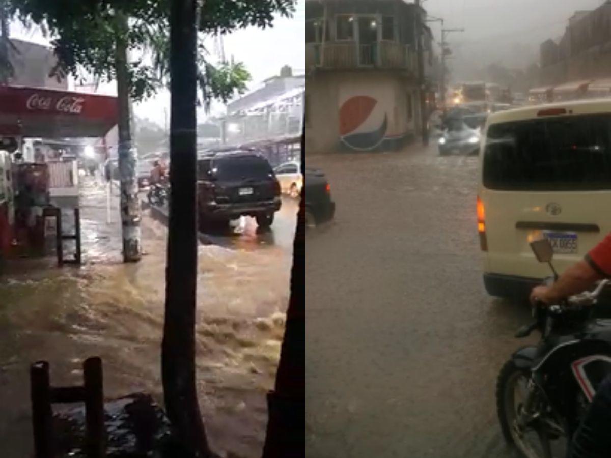 Lluvias dejan inundaciones y daños en diferentes zonas de la capital