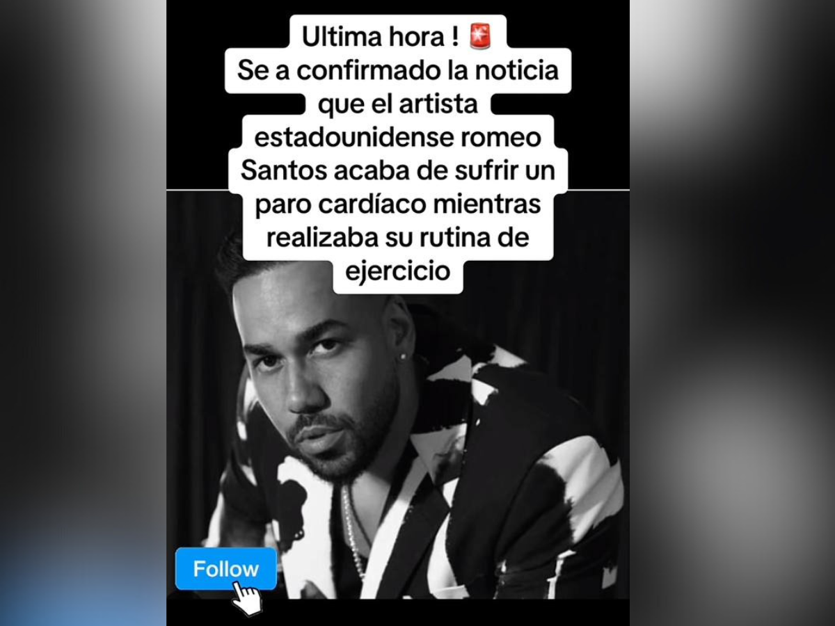 Video que circula en redes sociales sobre el supuesto paro cardiaco que sufrió el cantante.