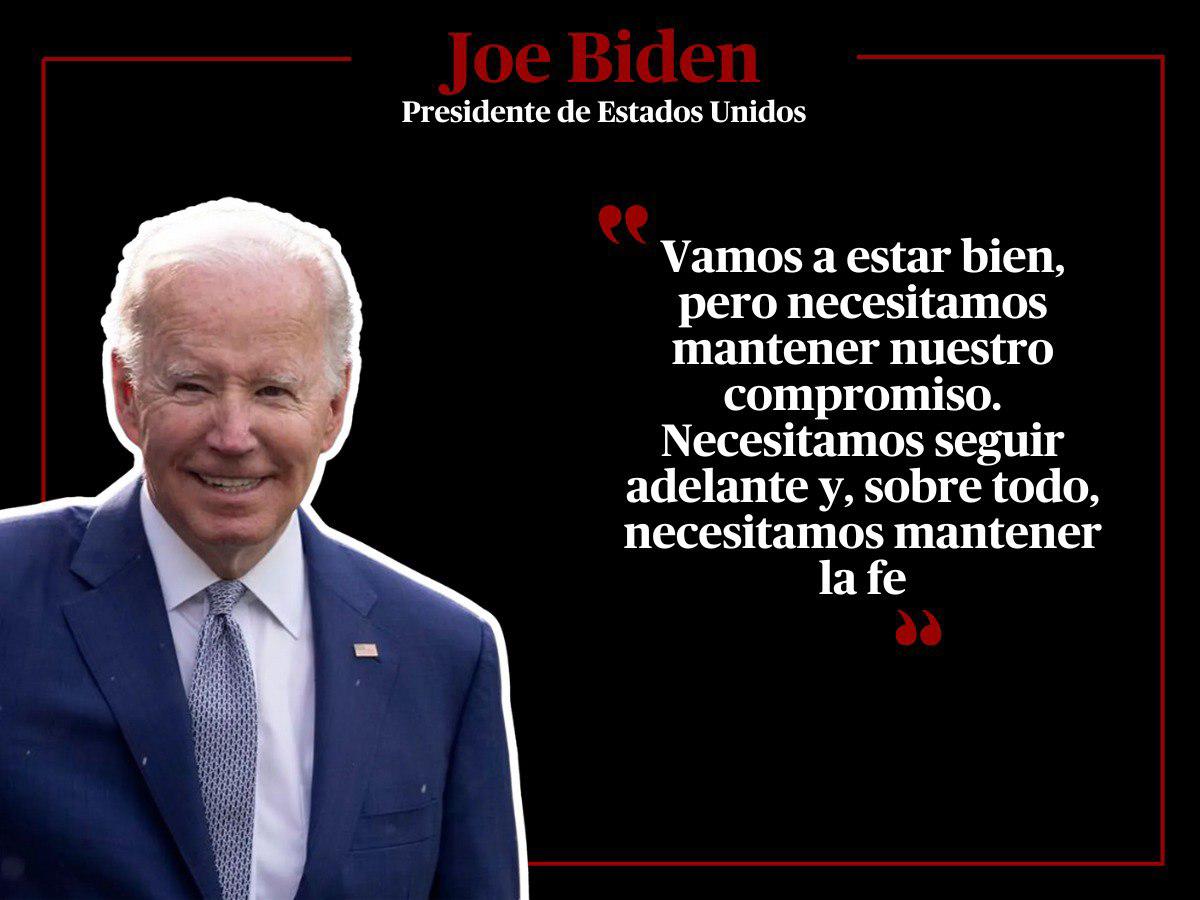 Frases de Joe Biden tras discurso felicitando a Kamala Harris y Donald Trump