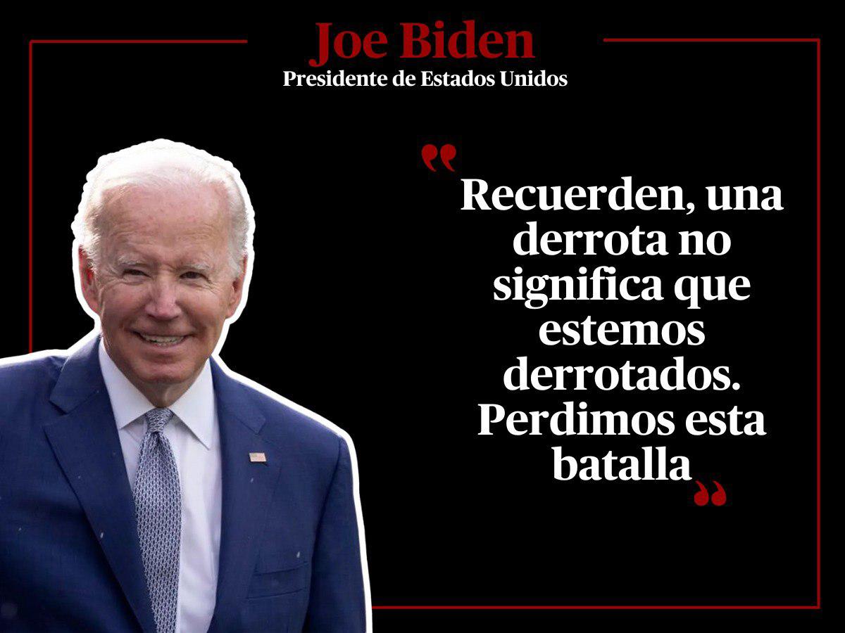 Frases de Joe Biden tras discurso felicitando a Kamala Harris y Donald Trump