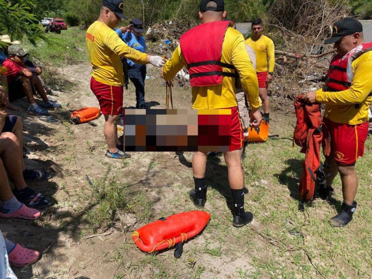 Recuperan cadáver de joven que intentó cruzar el río Humuya en Comayagua