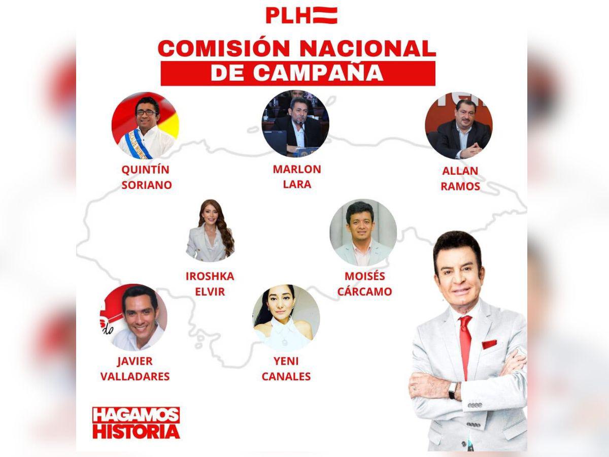 Así quedaron integrados los miembros de la Comisión Nacional de Campaña del Partido Liberal.