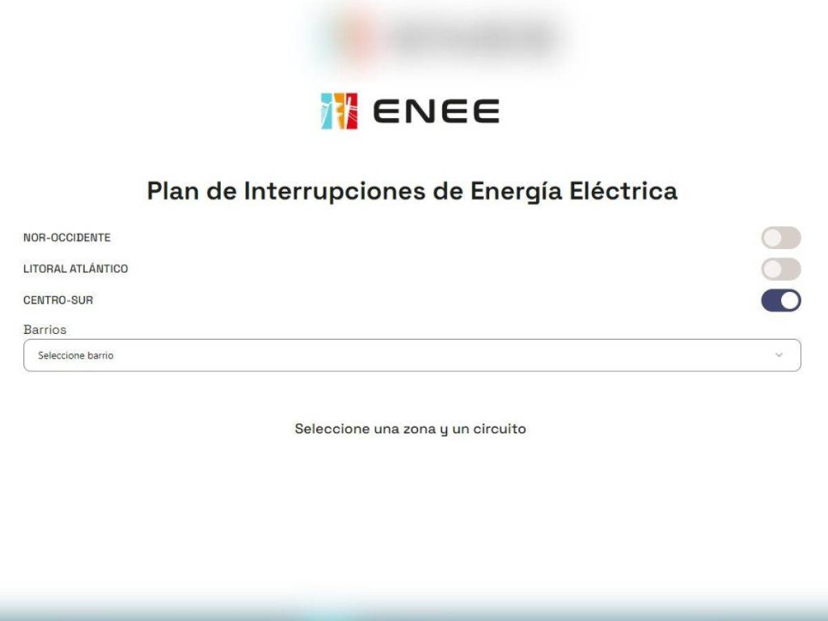 ¿Cómo revisar qué día su colonia sufrirá interrupción de energía eléctrica en la página web de la ENEE?