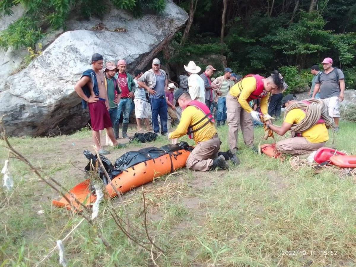 Recuperan cadáver de un hombre en río Humuya en El Rosario, Comayagua