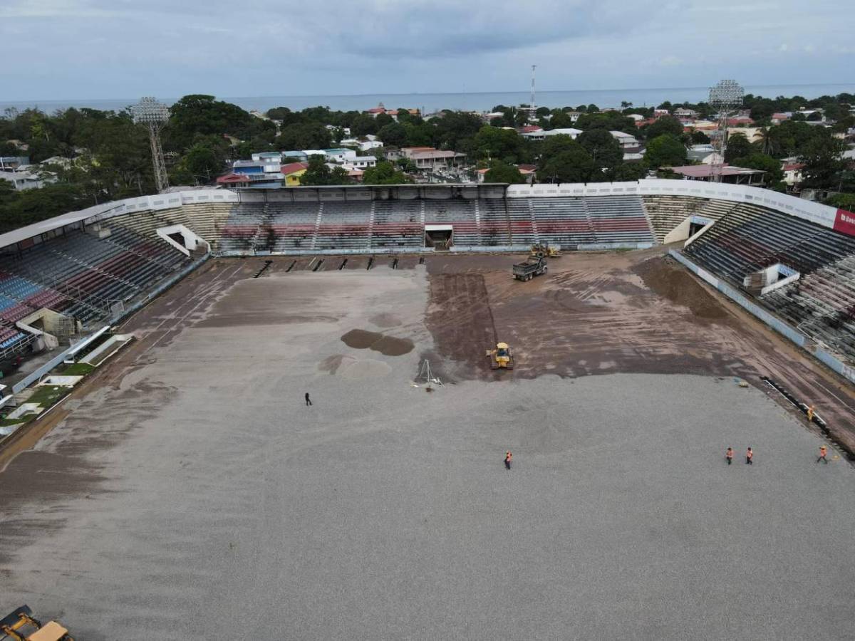 Así avanzan los trabajos de renovación en el estadio Ceibeño: Será una belleza