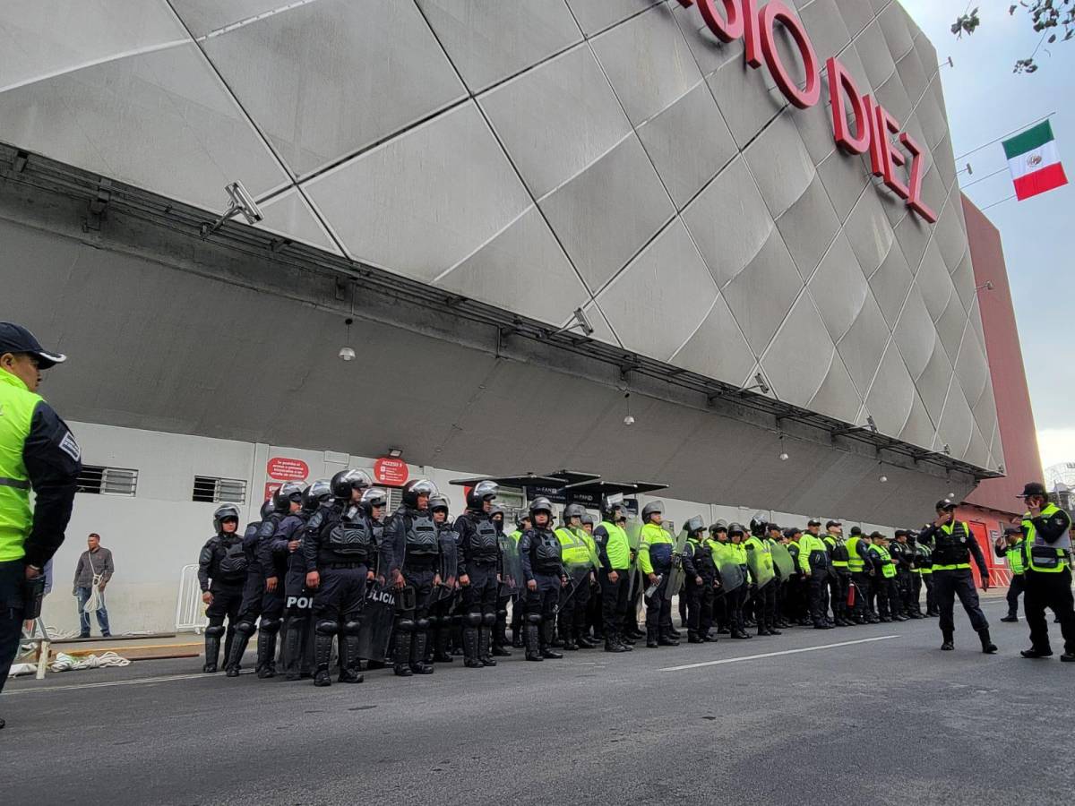 Máxima seguridad en Toluca para el México vs Honduras en el Nemesio Diez