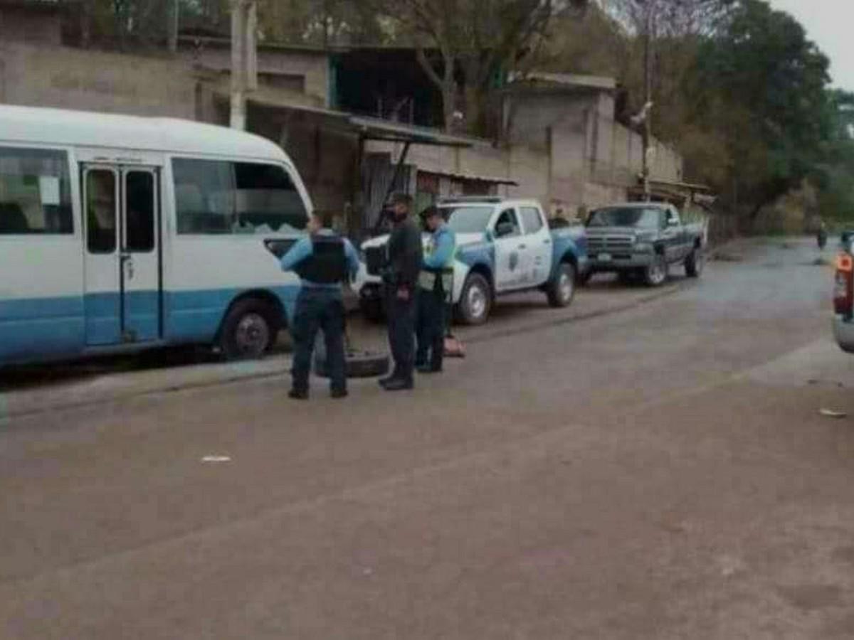 Atentan contra dos buses en la colonia Nueva Suyapa