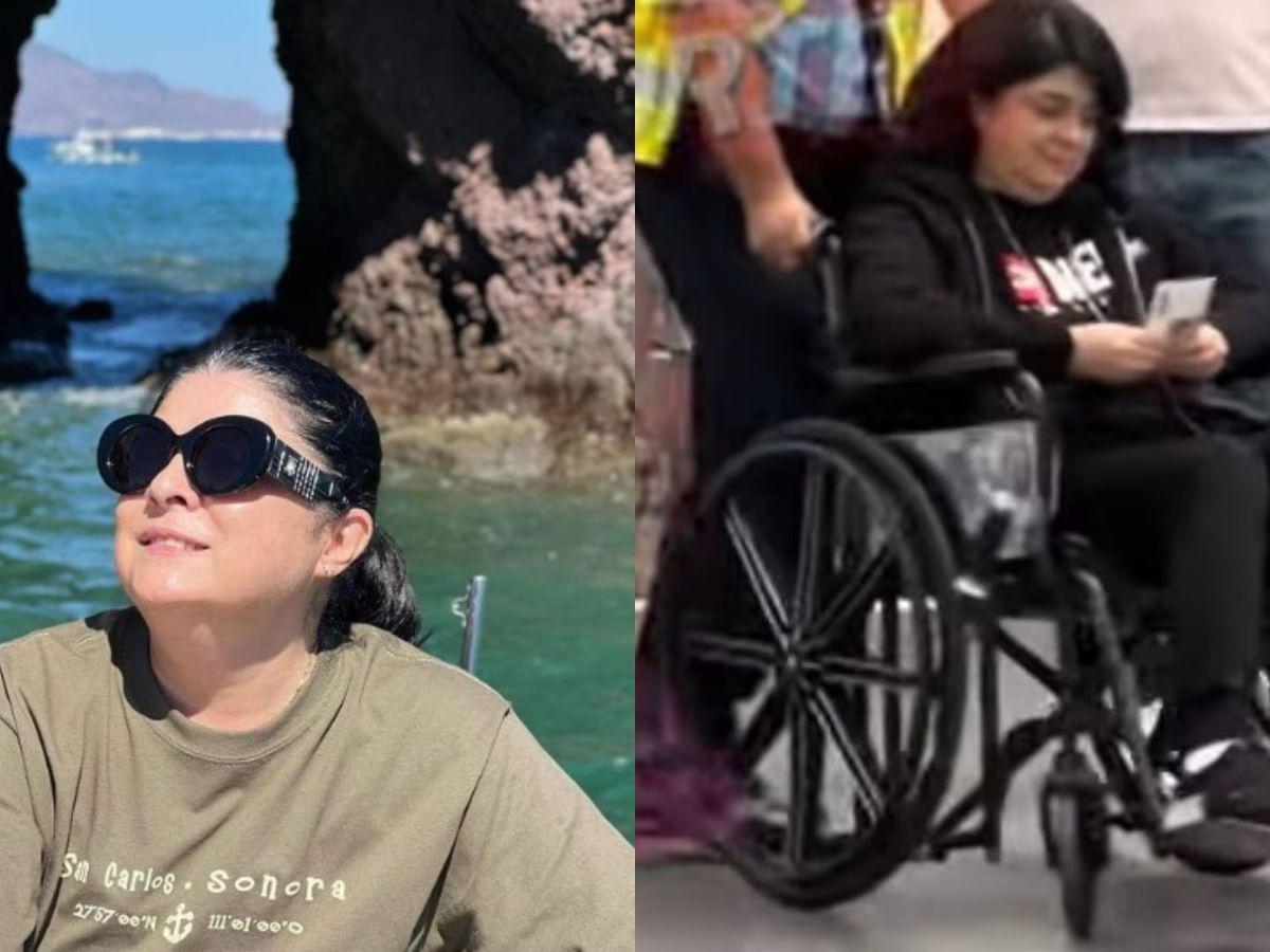 Victoria Ruffo sorprende al aparecer en silla de ruedas