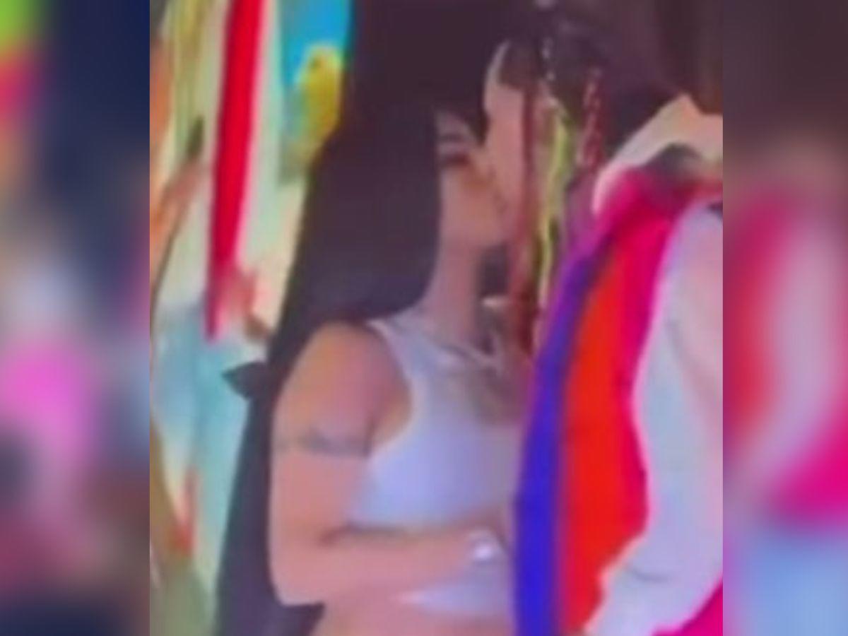 El beso con el que Yailin, la más viral, confirma su relación con Tekashi