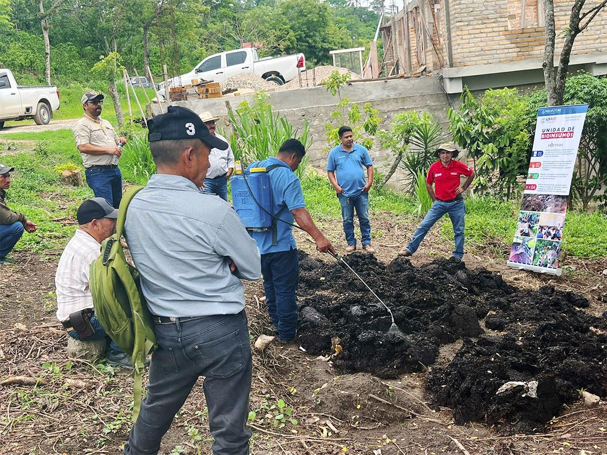 <i>Practicas de campo realizadas con productores de Inloher.</i>