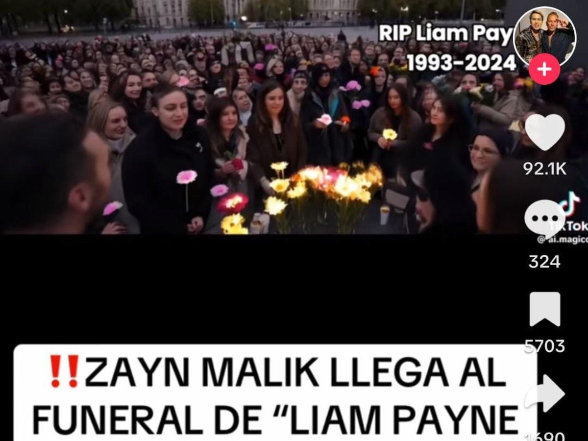 ¿Imágenes falsas del funeral de Liam Payne? La polémica estalla en redes