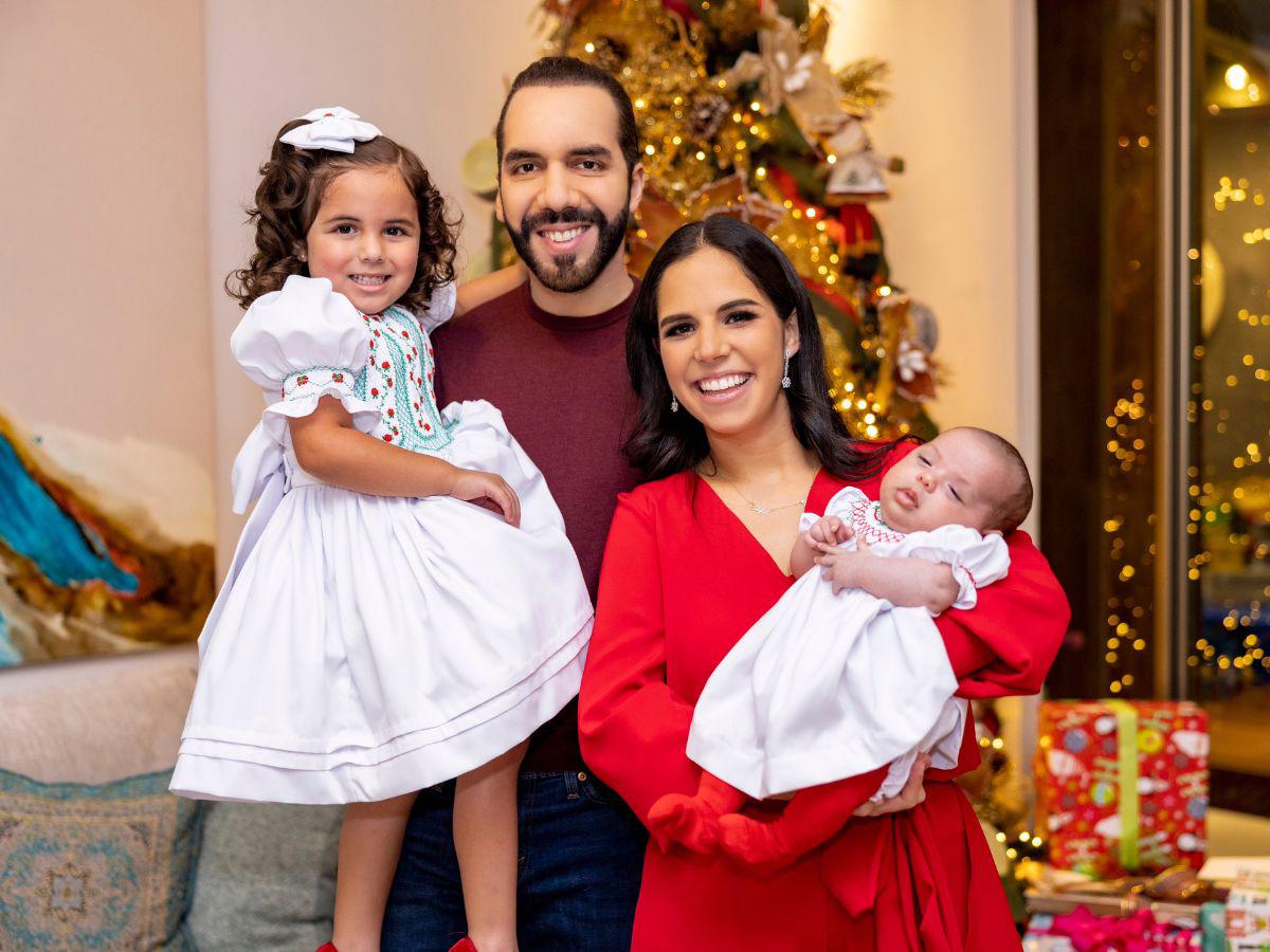 “Mi hermanita y yo”: Así fue el tierno saludo de Navidad de Layla, hija de Nayib Bukele