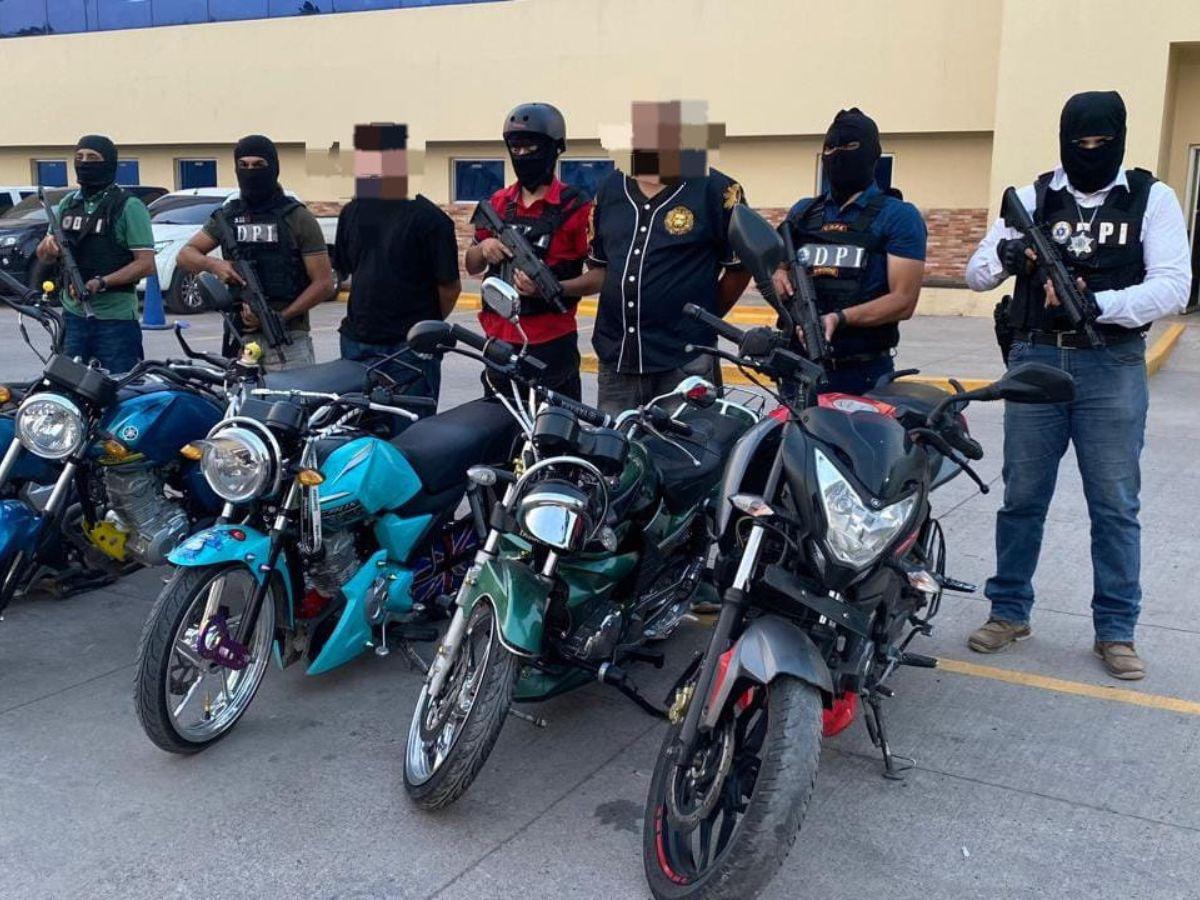 Capturan a sujetos que desmantalaban motos robadas en Comayagüela