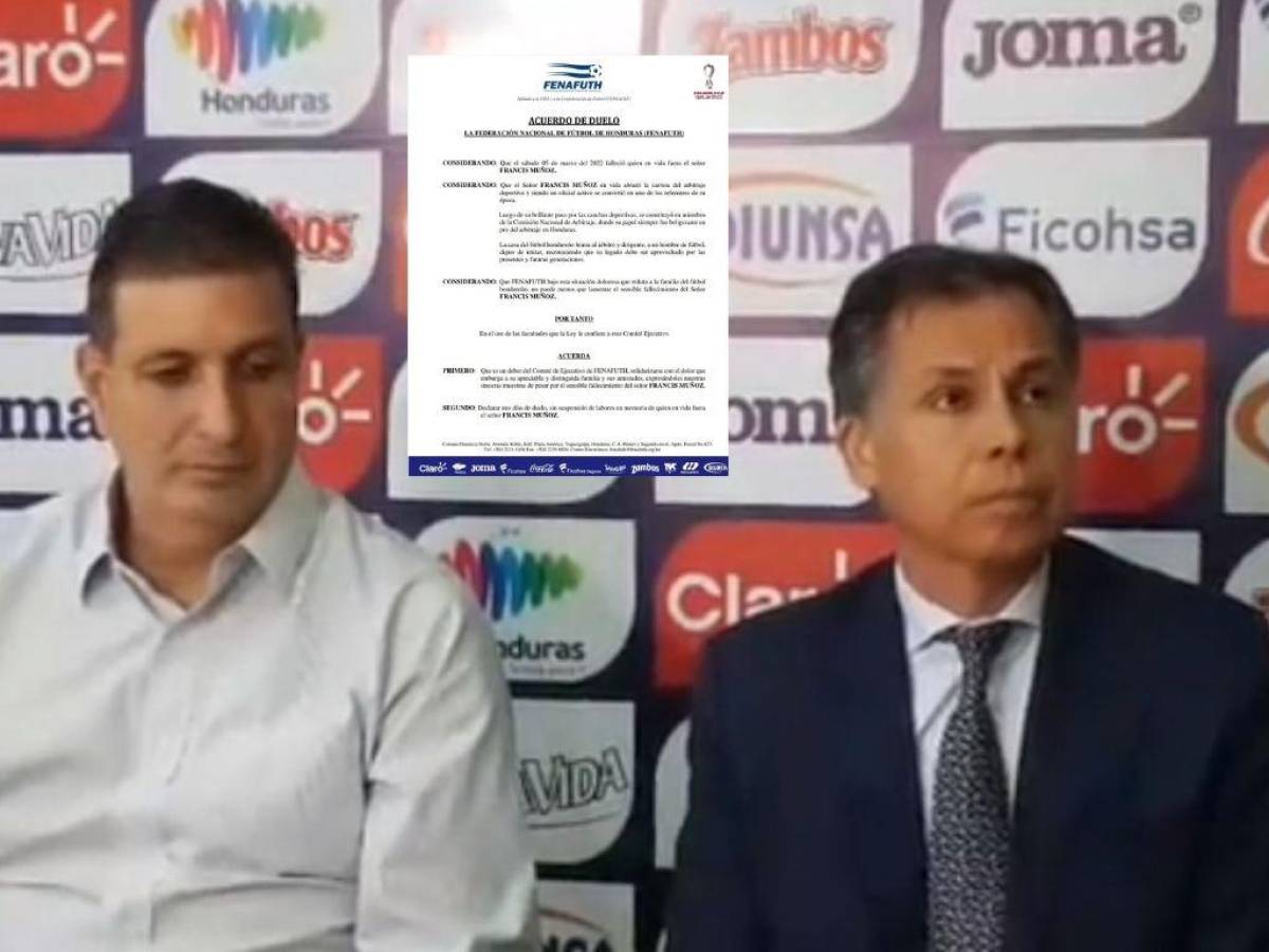 Fenafuth lamenta fallecimiento de Francis Muñoz, exárbitro hondureño