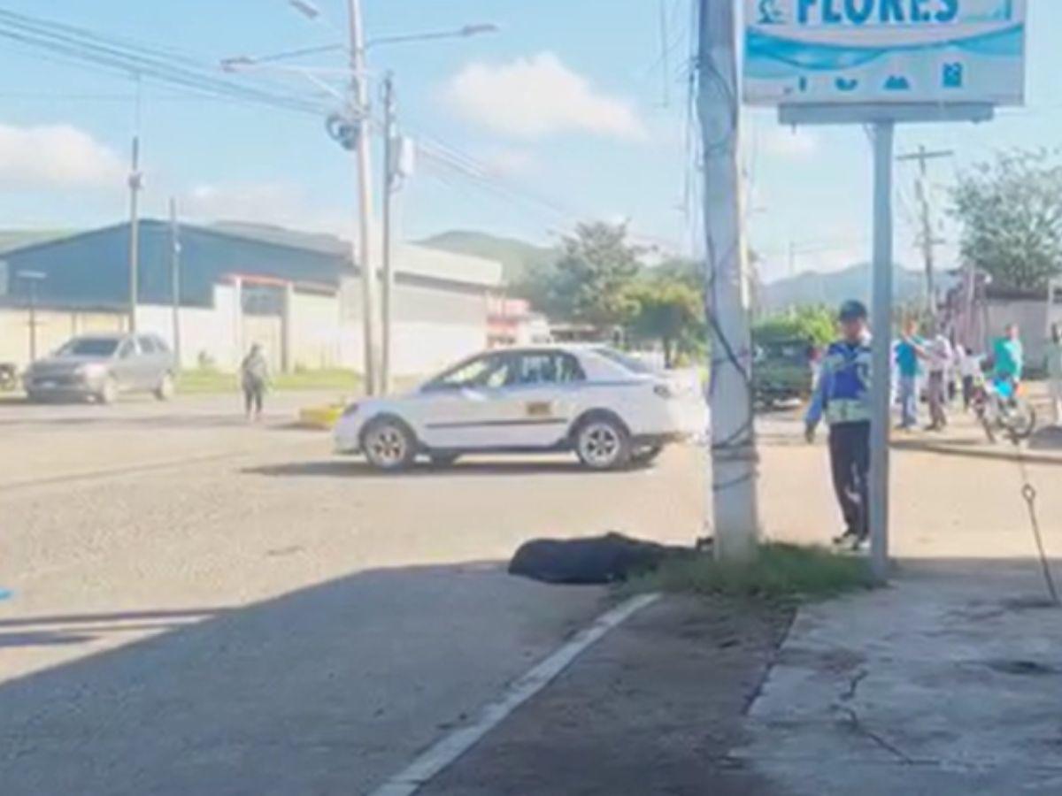 Muere venezolano tras impactar motocicleta contra un poste de energía eléctrica en Comayagua