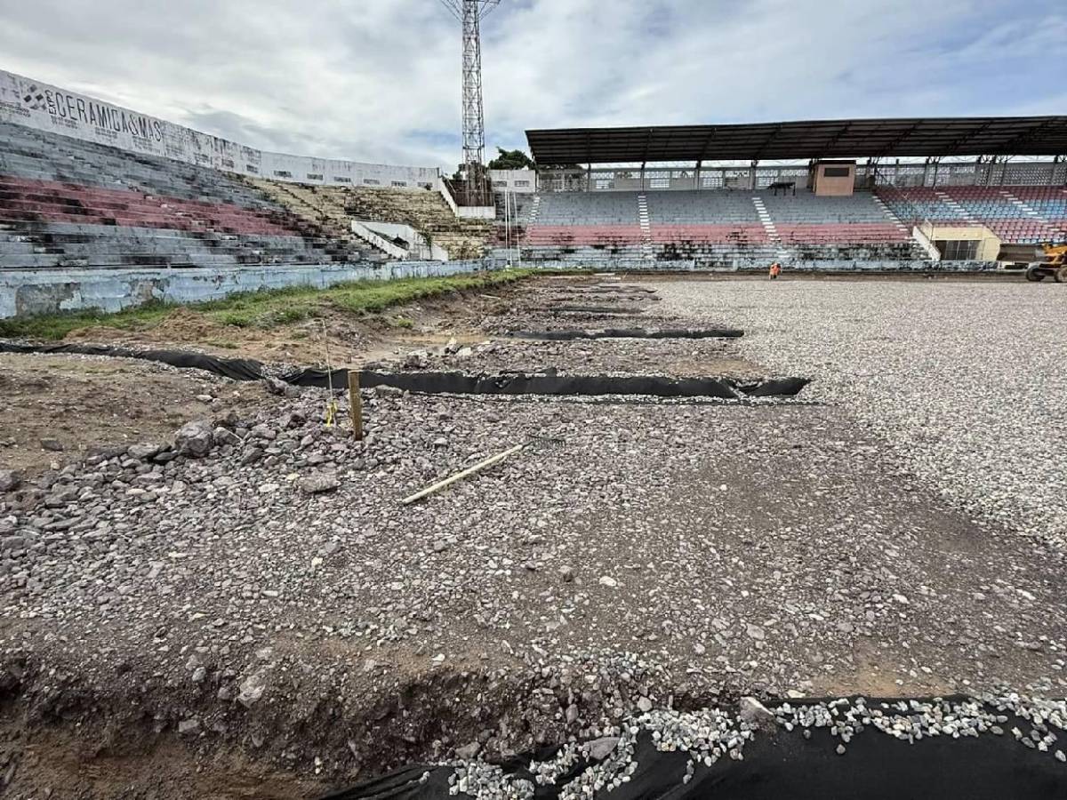 Así avanzan los trabajos de renovación en el estadio Ceibeño: Será una belleza