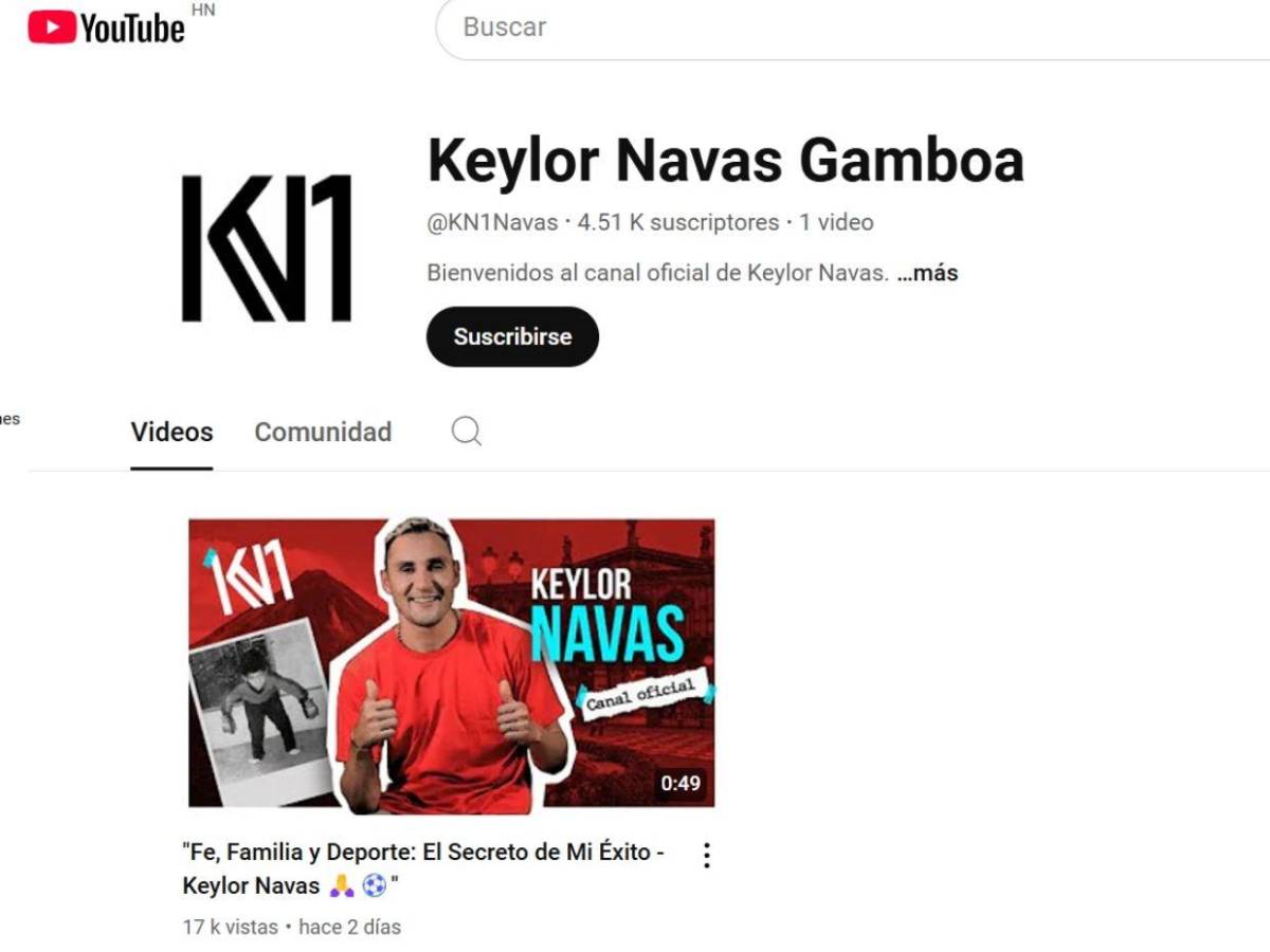 Keylor Navas sorprende a sus seguidores incursionando como youtuber