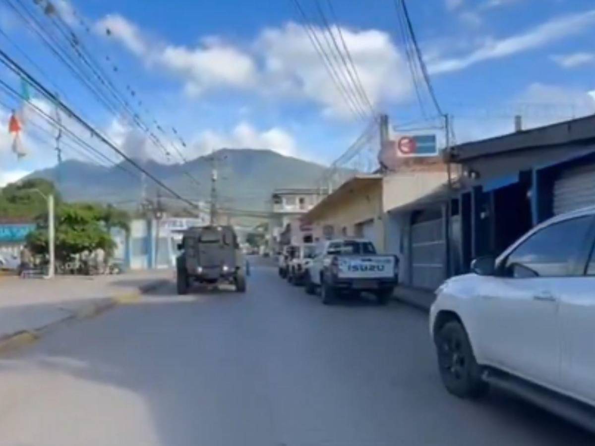 Black Mambas y 200 agentes policiales: así luce Catacamas tras intervención