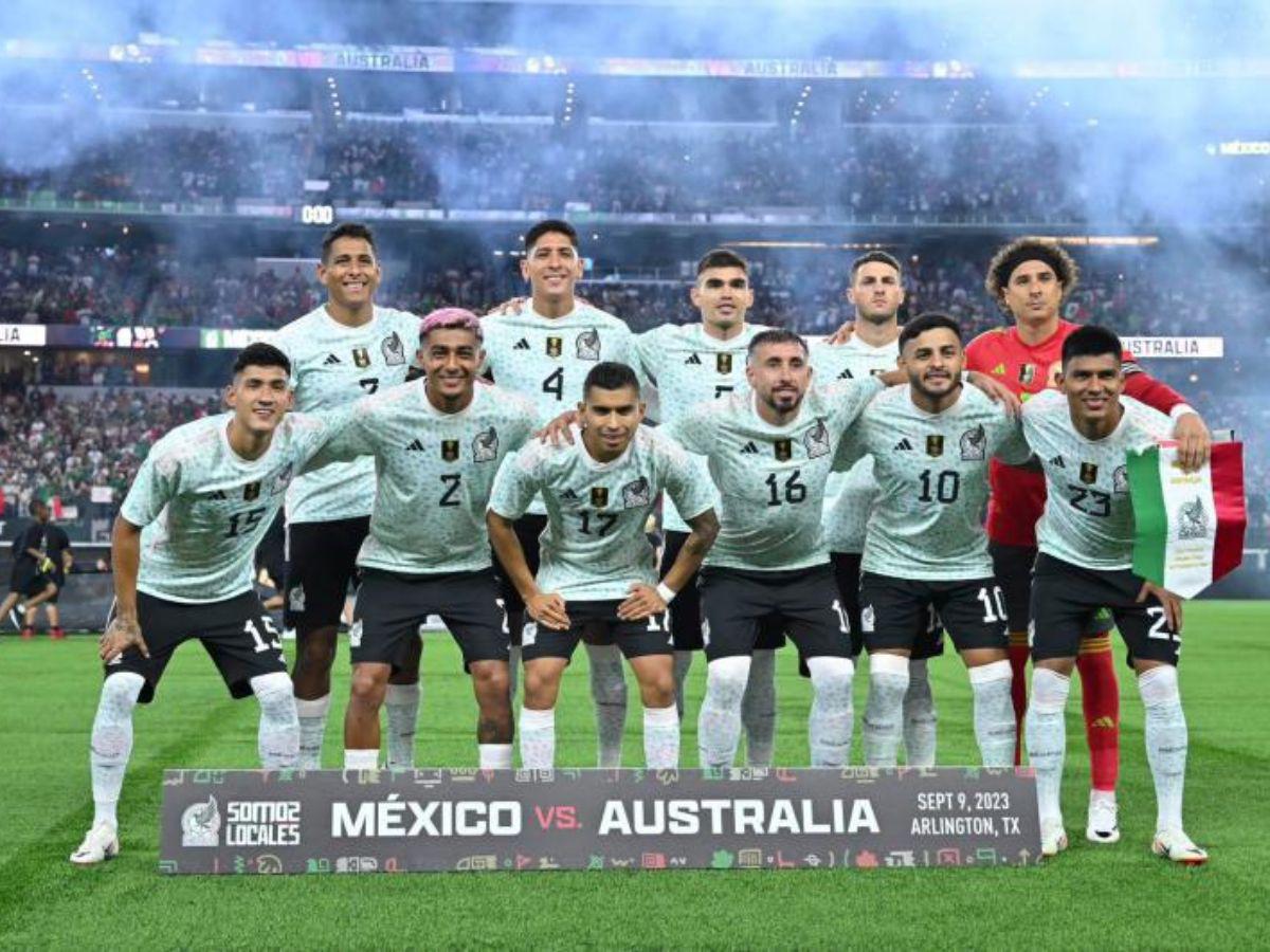 El 11 titular de México que enfrentó a Australia.