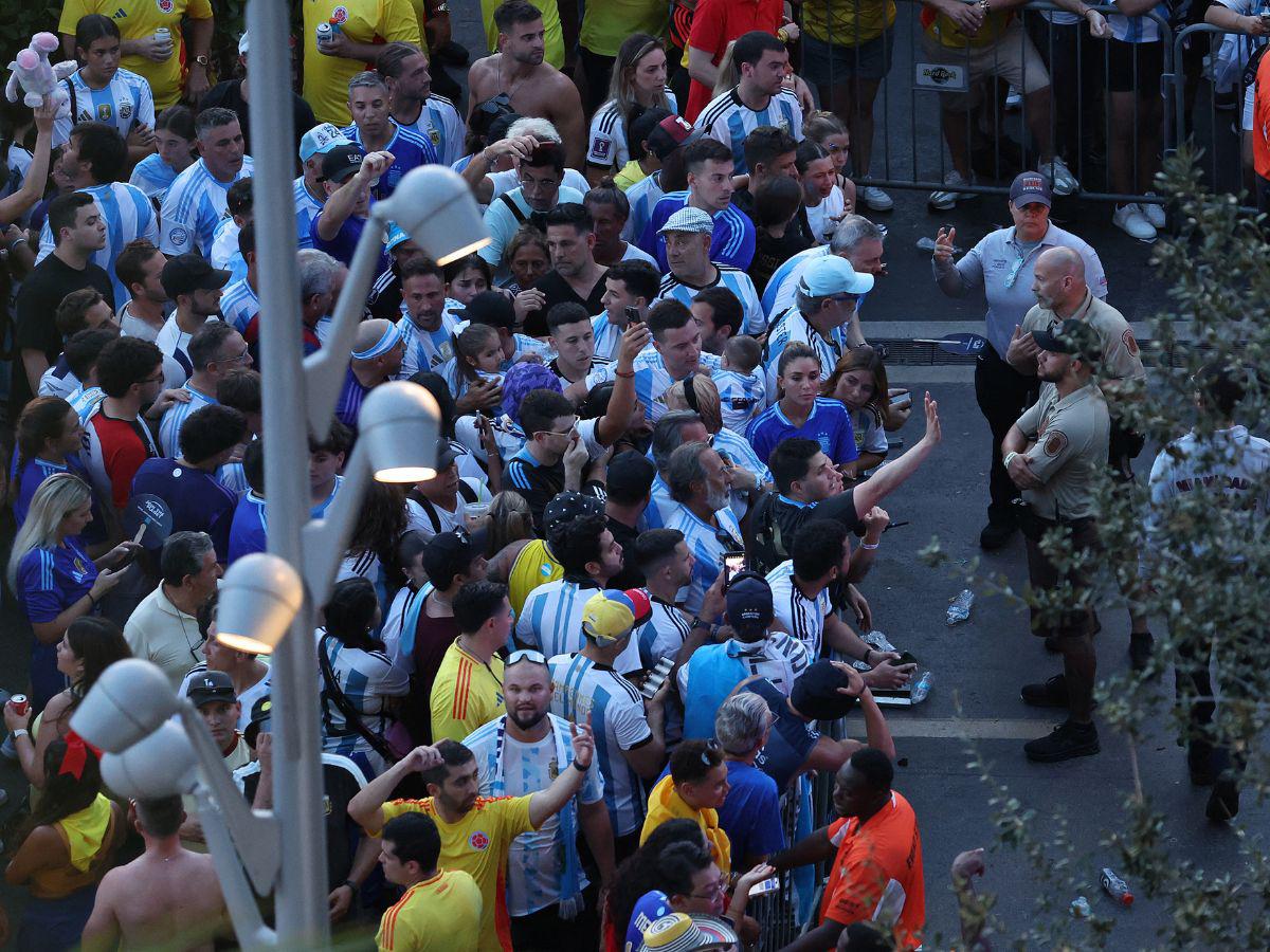 Impactantes videos muestran caos previo a final de Copa América en Miami