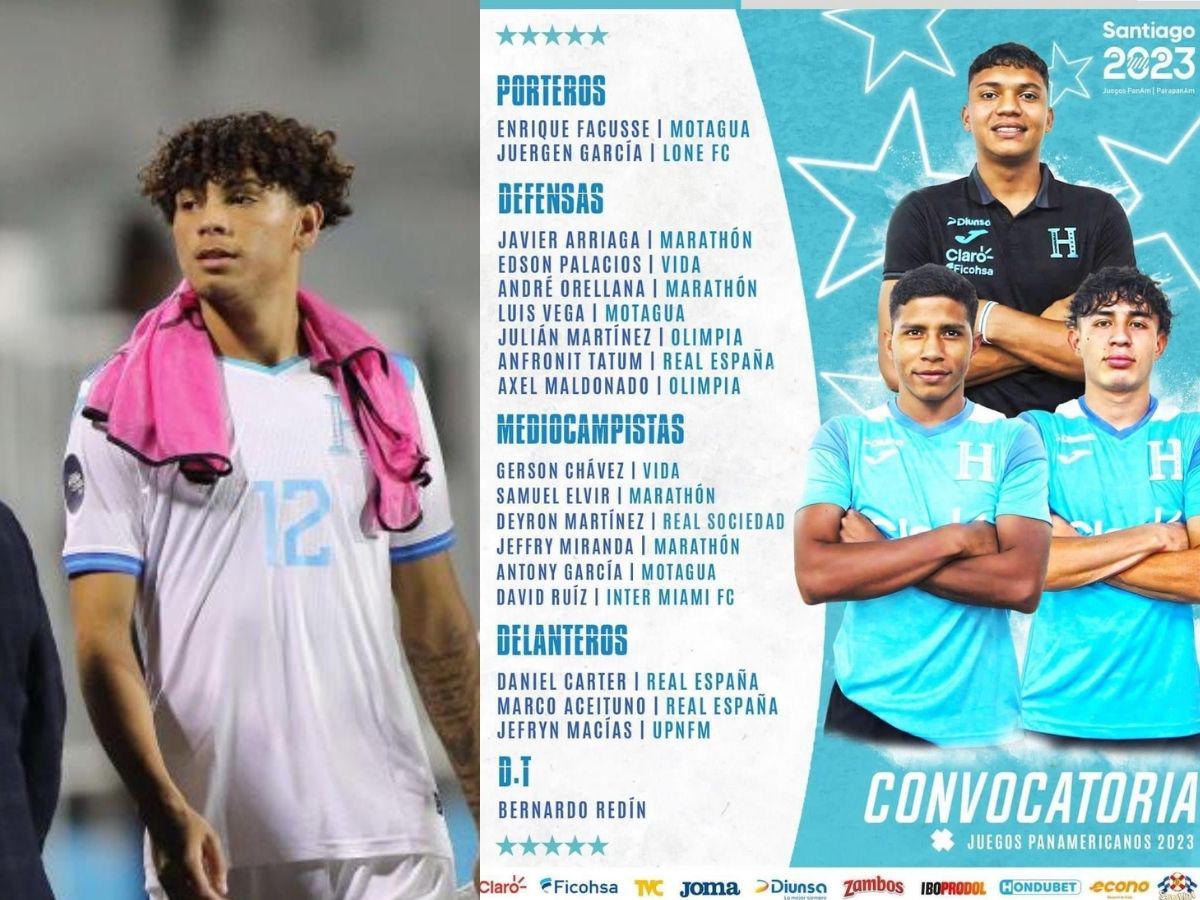 La convocatoria de Bernardo Redín para Honduras sub-23