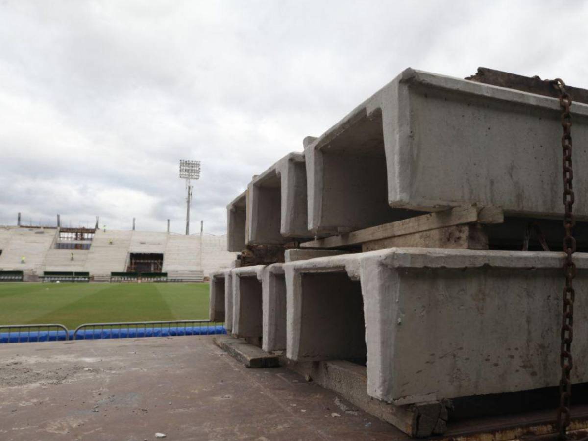 Así van las obras en nueva gradería del Estadio Nacional y su alto costo