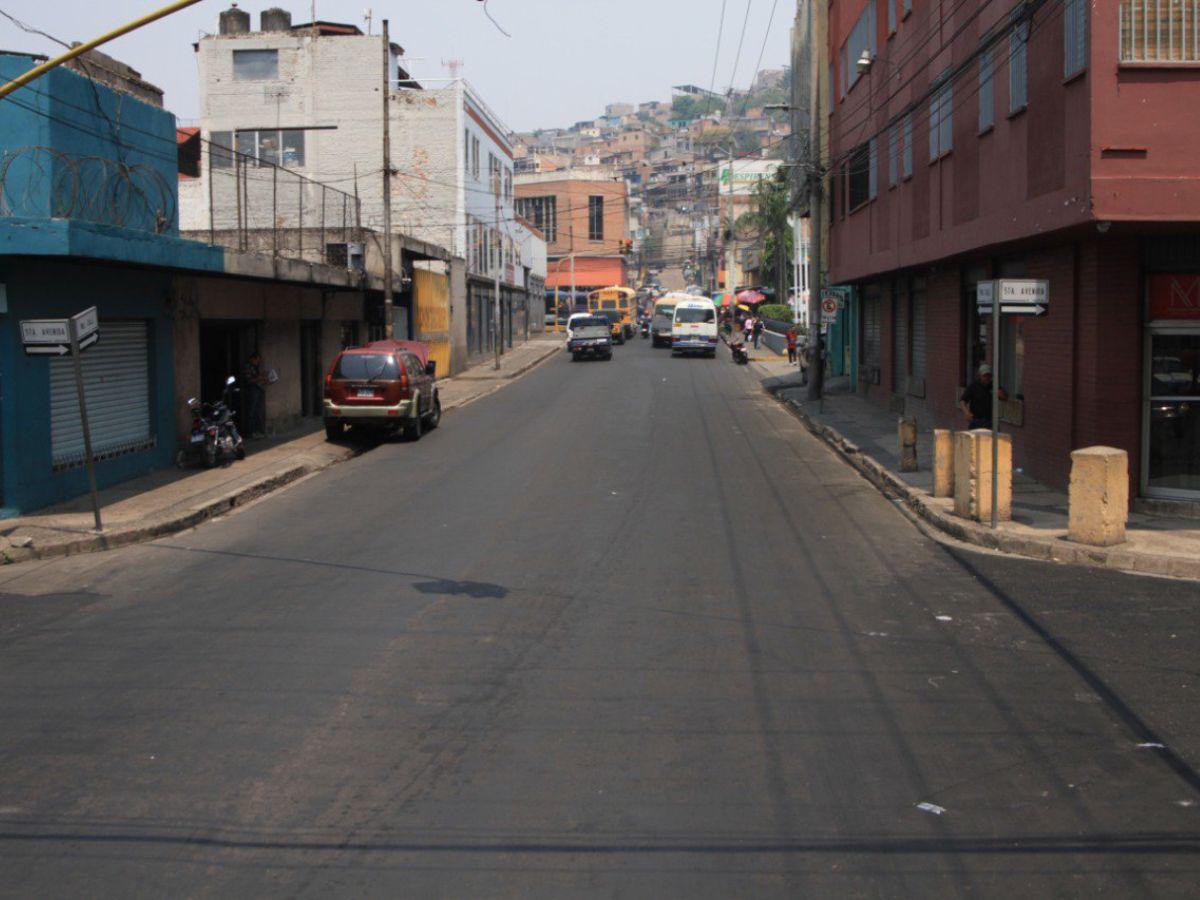 Así lucen las calles de Comayagüela luego de su reparación, urge señalizar