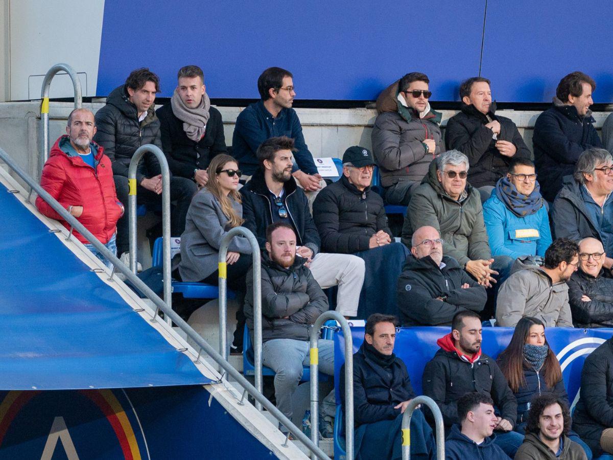 La pareja estaba en las butacas del estadio de Andorra.