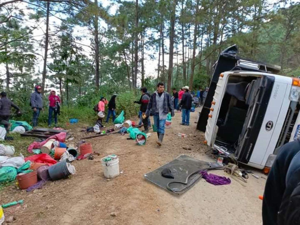 Accidente vial deja varias personas heridas en Corquín, Copán