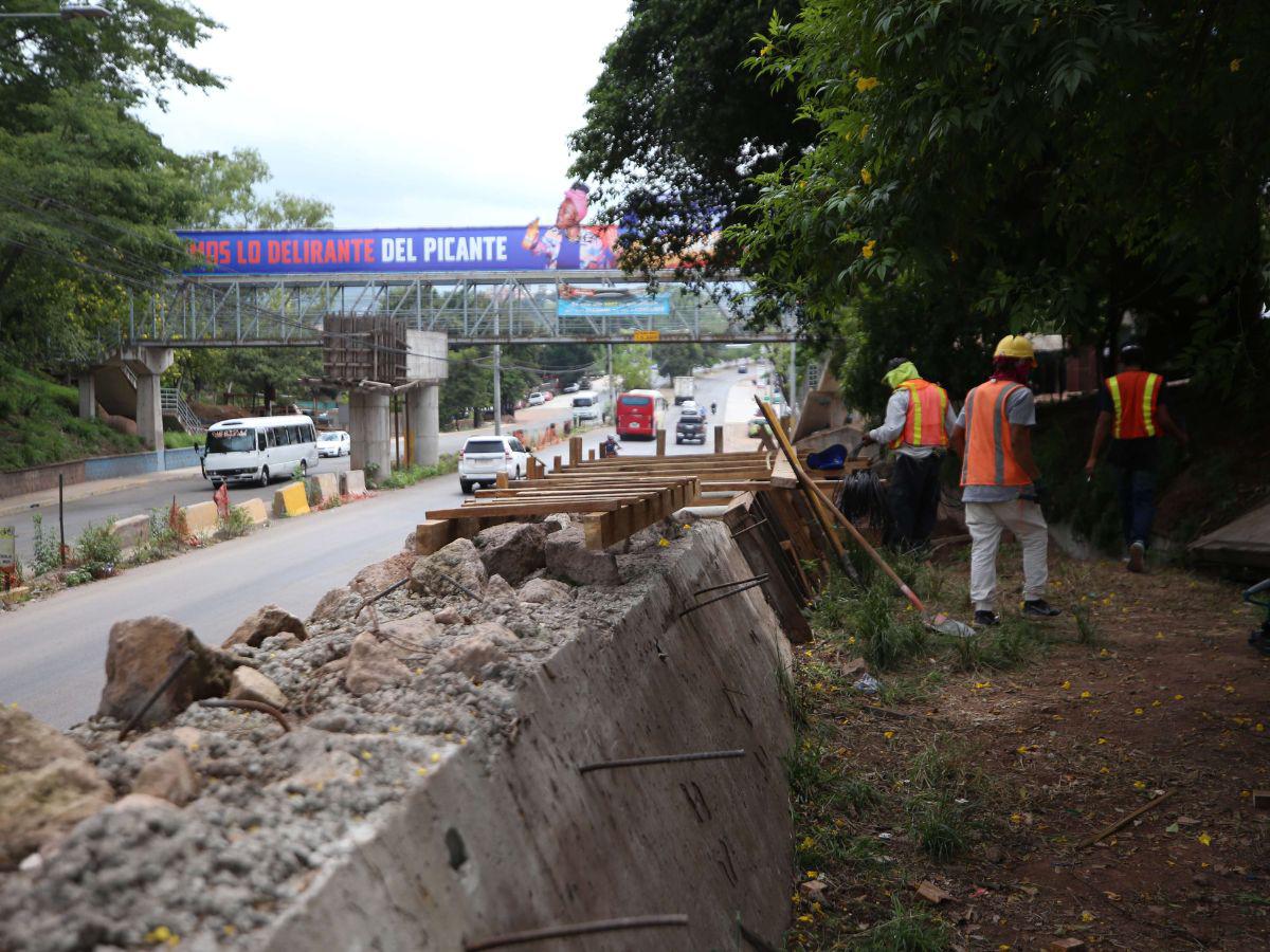 Se reinician los trabajos en el “puente elevado Cliper” en el bulevar Fuerzas Armadas