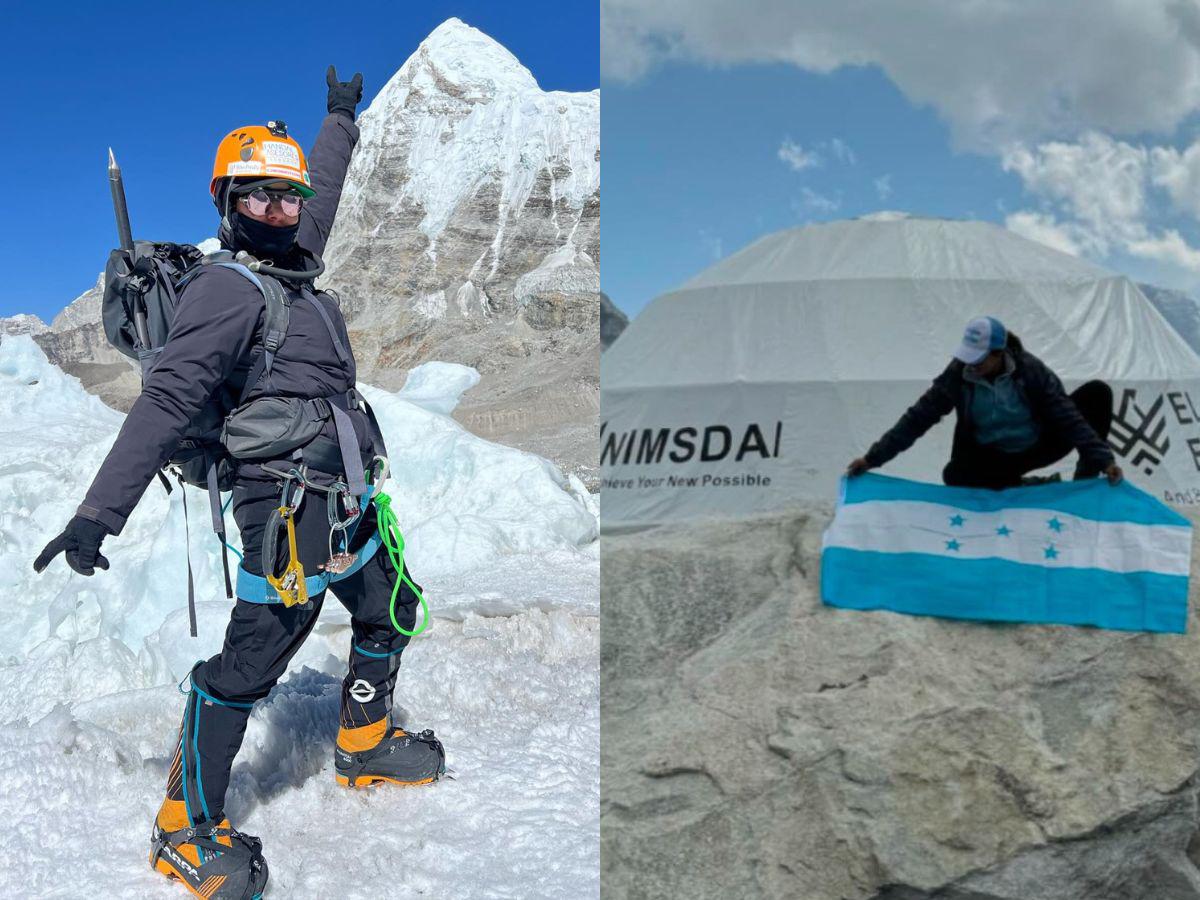 Hondureña Dora Raudales hace historia llegando a la cima del Everest