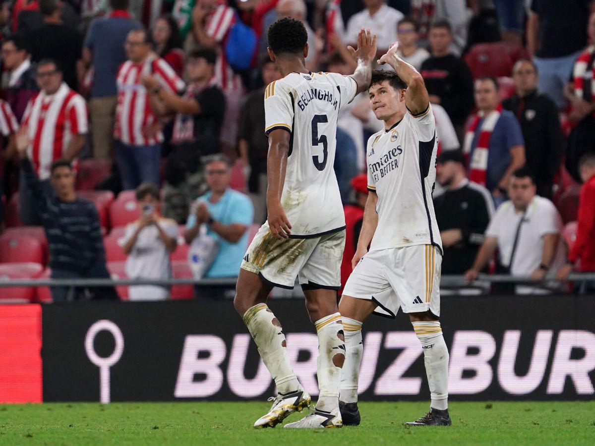 Con goles de Rodrygo y Bellingham, Real Madrid gana en su debut ante Athletic