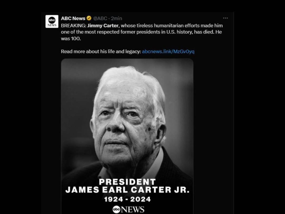 Así informa el mundo la muerte de Jimmy Carter, expresidente de EUA