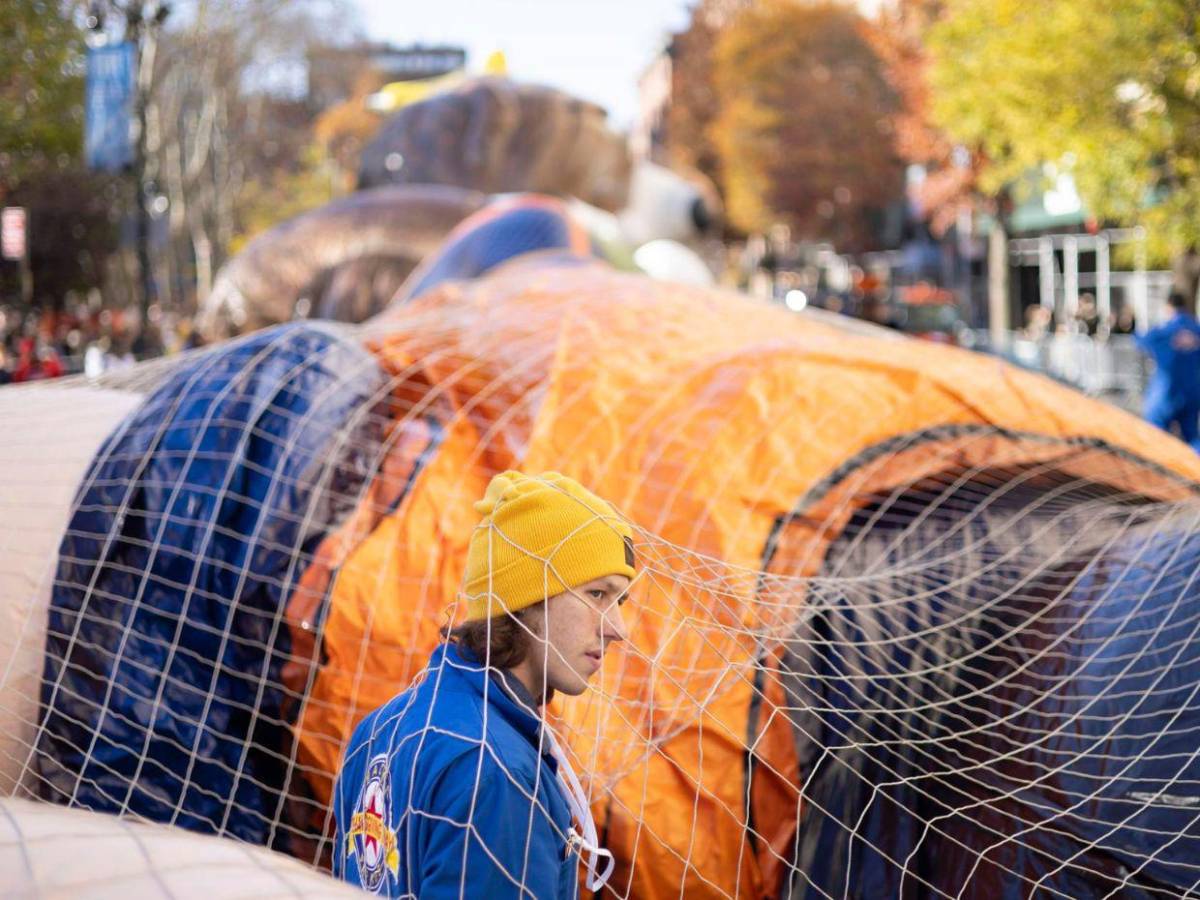 Todo listo para el desfile de Thanksgiving de Macy’s en Nueva York