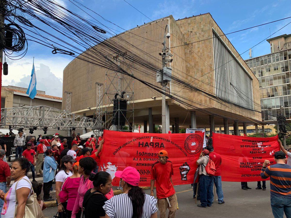 Militantes de Libre volverán a acudir a los bajos del Congreso Nacional este miércoles