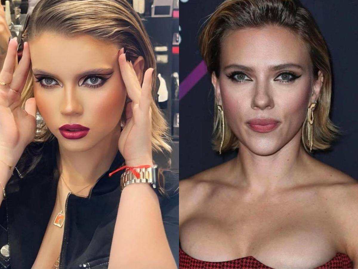 El increíble parecido entre la novia de Auzmendi y Scarlett Johansson