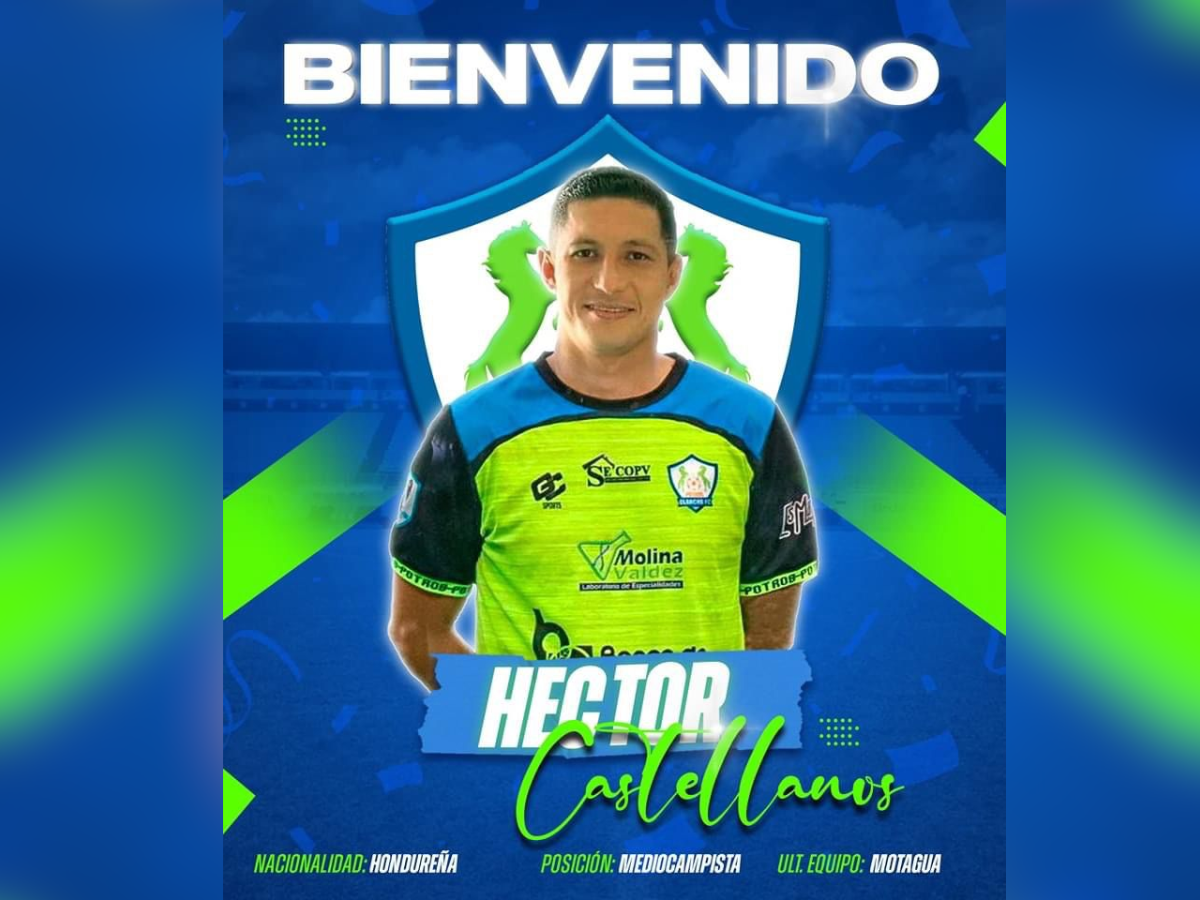 Héctor “La Perrita” Castellanos es nuevo jugador de los Potros del Olancho FC