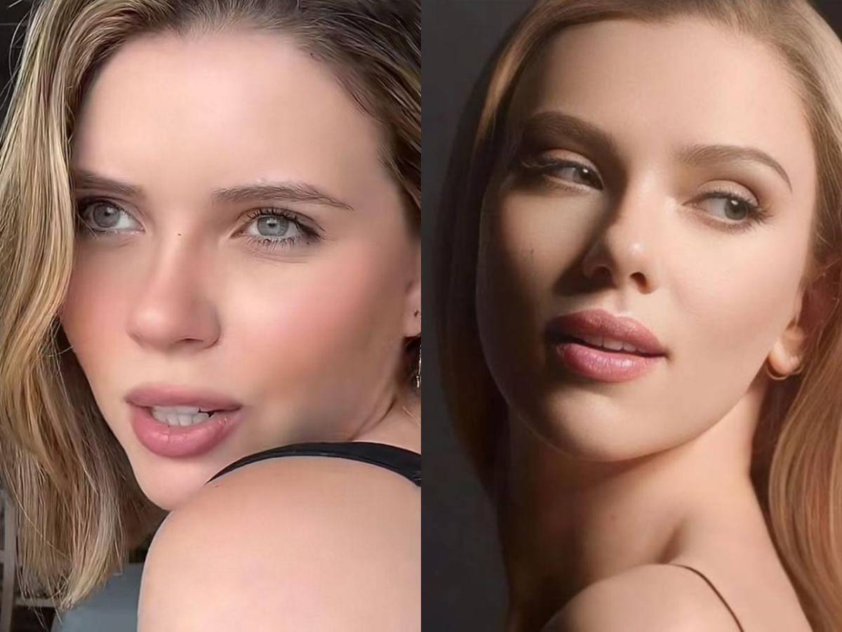 El increíble parecido entre la novia de Auzmendi y Scarlett Johansson